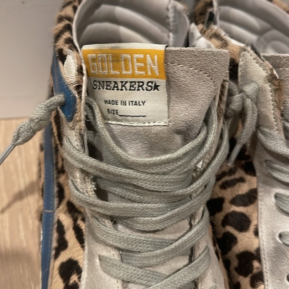 Women's Slide Leopard Print Calf Hair High Top Sneakers size 39 - Picture 4 of 16